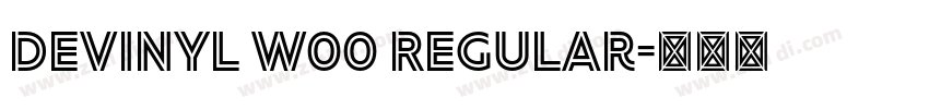 Devinyl W00 Regular字体转换